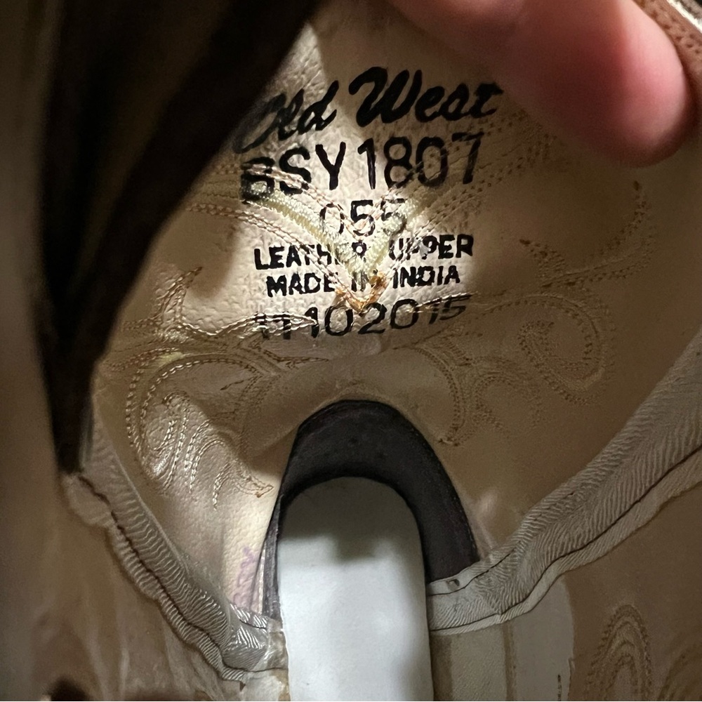 Kids Boy Old West Boots Size 5.5 - Picture 7 of 7